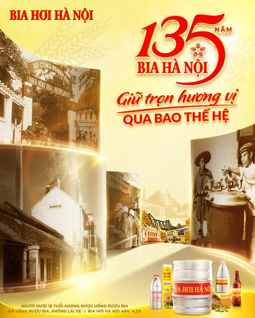 CHÚC MỪNG KỶ NIỆM 135 NĂM THÀNH LẬP NHÀ MÁY BIA HÀ NỘI