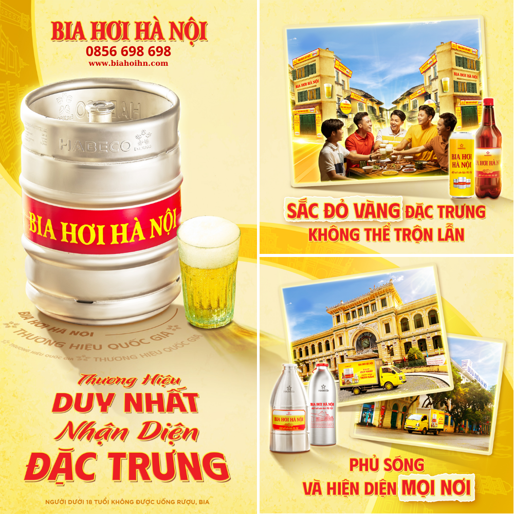 BIA HƠI HÀ NỘI - THƯƠNG HIỆU DUY NHẤT - NHẬN DIỆN ĐẶC TRƯNG