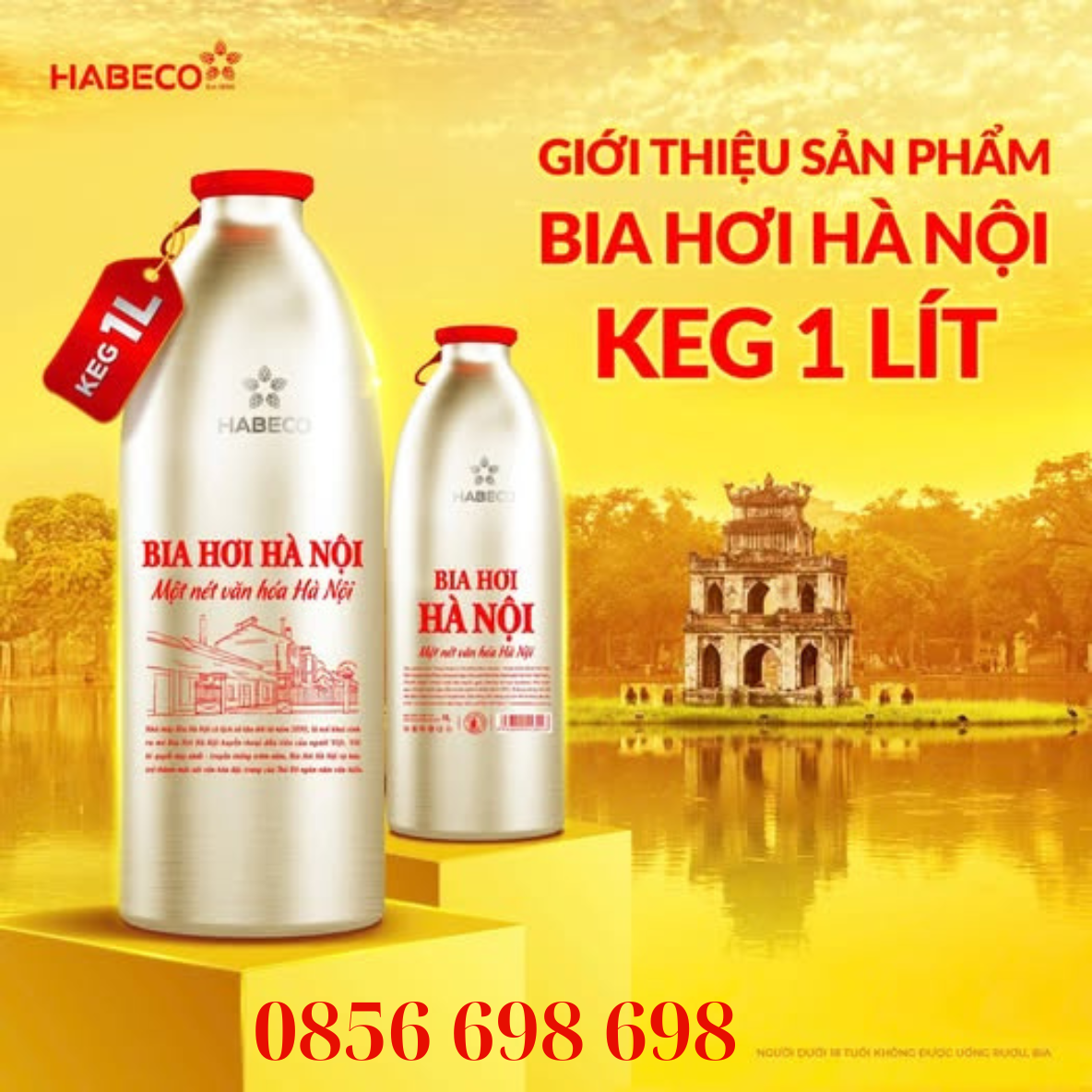 keng bia hơi Hà Nội 1 lít