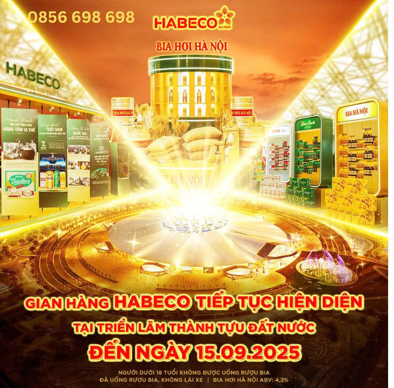 GIAN HÀNG HABECO TIẾP TỤC ĐÓN KHÁCH TẠI TRIỂN LÃM THÀNH TỰU ĐẤT NƯỚC ĐẾN NGÀY 15/9